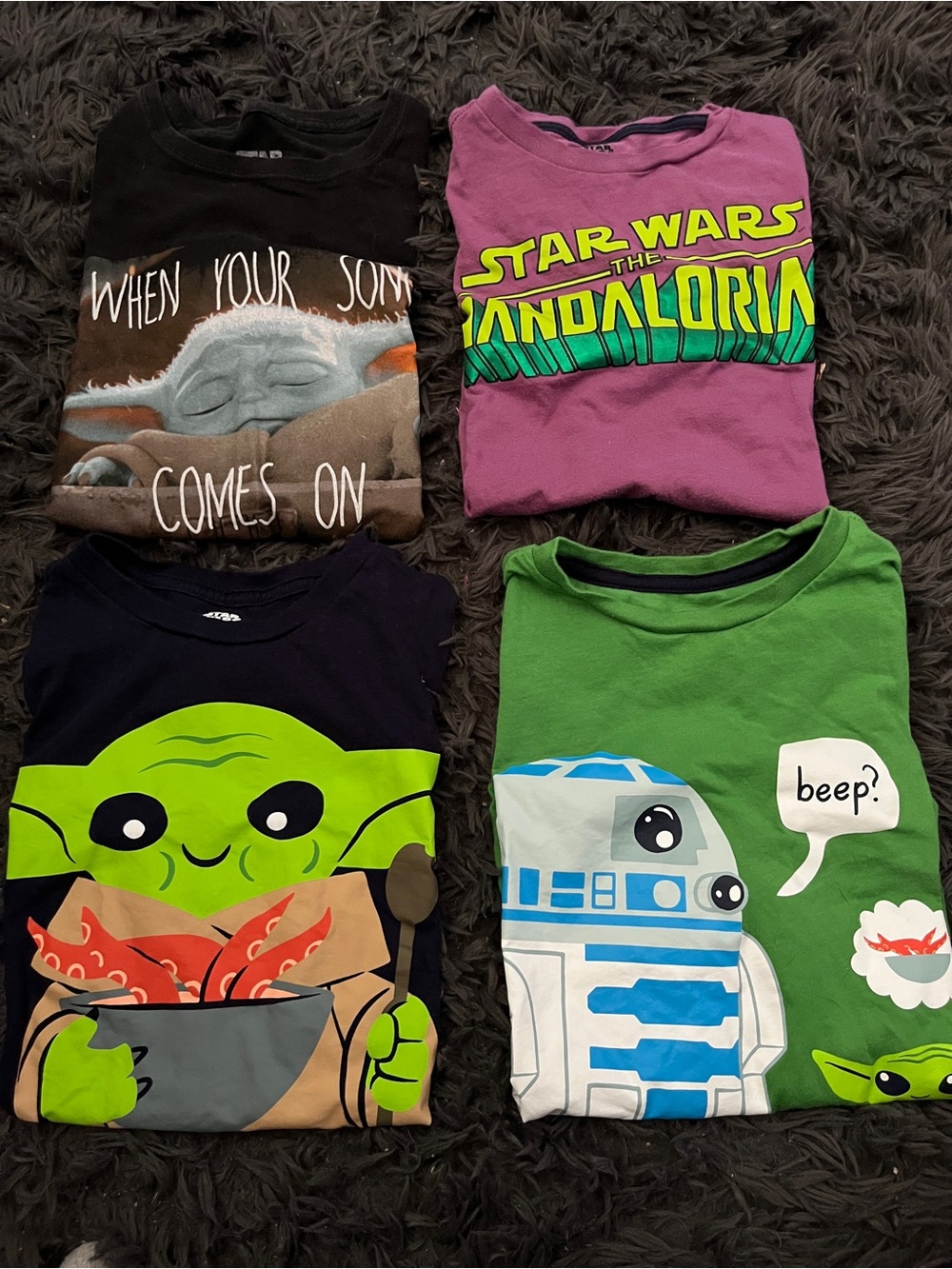 Star Wars Kids Short Sleeve Tees - Black, Purple, Navy, Green